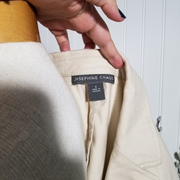 | josephine chaus | tan twill blazer - Picture 5 of 6